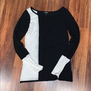 Black and white sweater